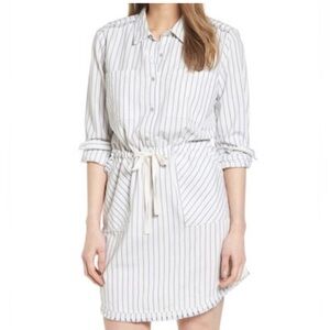 Caslon Striped Button Down Dress